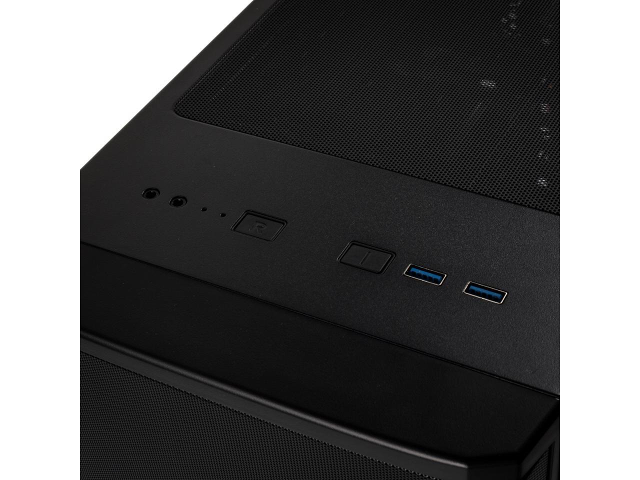 BitFenix Nova MESH TG Case Black, Mesh Front Panel, Tempered Glass Side Panel, E-ATX up to 272mm /ATX/Micro ATX/Mini ITX Form Factor, BFC-NVM-300-KKGSK-RP