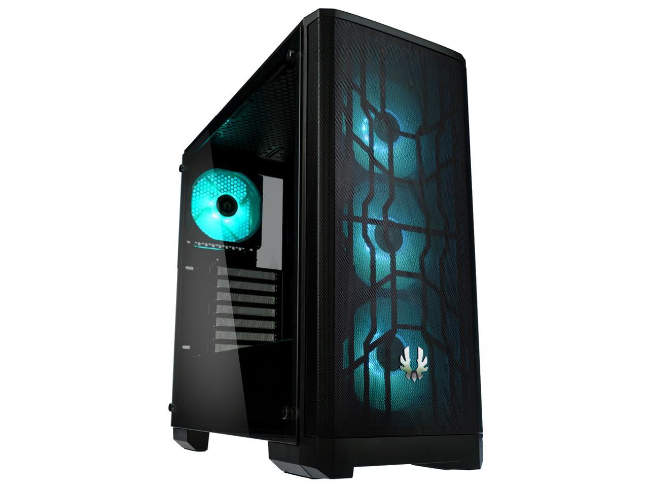 BitFenix Nova Mesh TG Black Case RGB Edition BFC-NVM-300-KKGSK-4R EATX/ATX/Micro ATX/Mini ITX Tempered Glass/AURA SYNC