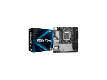 ASRock H470M-ITX/AC LGA 1200 Intel H470 SATA 6Gb/s Mini ITX Intel Motherboard