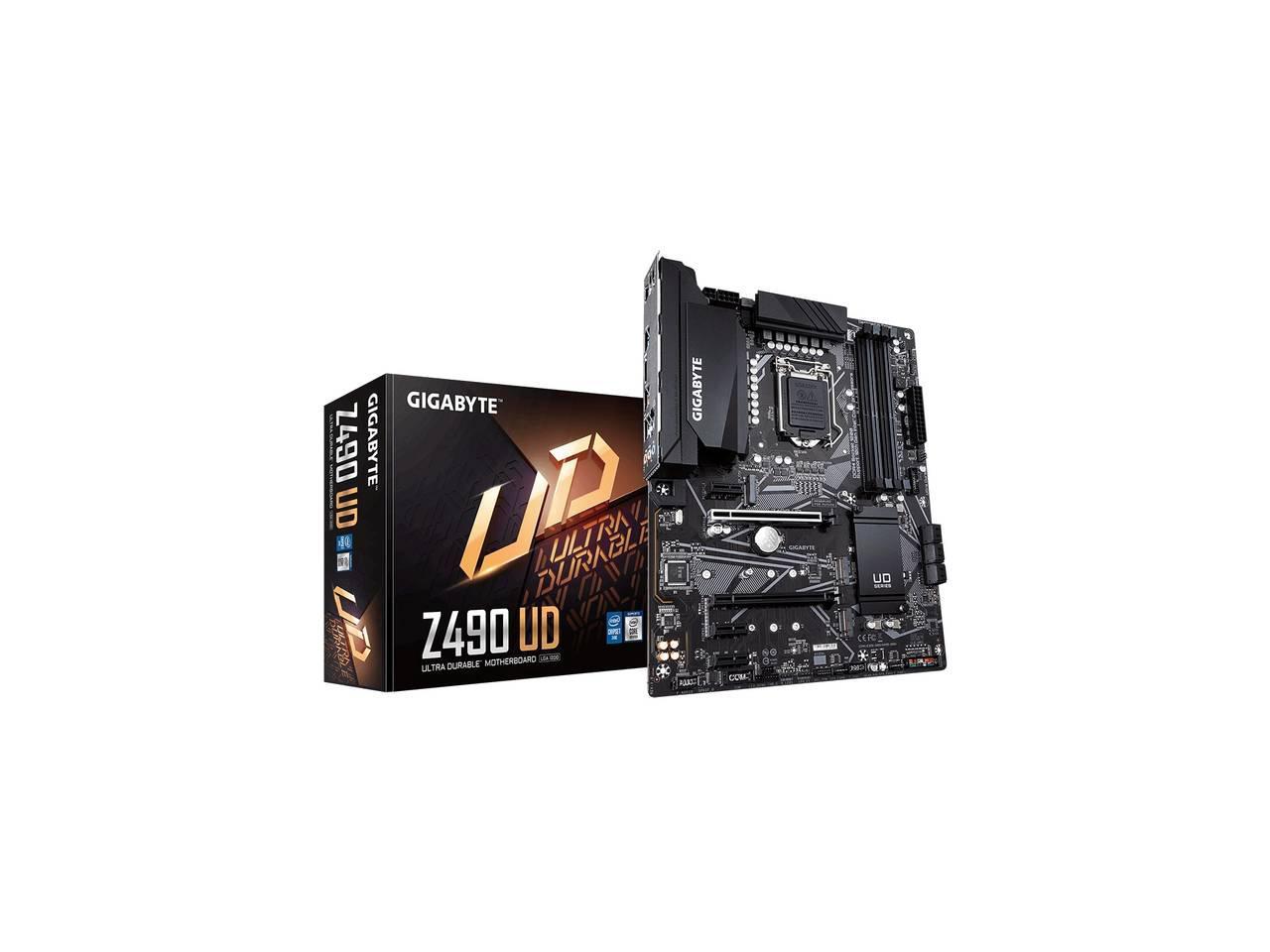 Gigabyte Ultra Durable Z490 UD LGA-1200 Comet Lake DDR4 ATX Desktop Motherboard