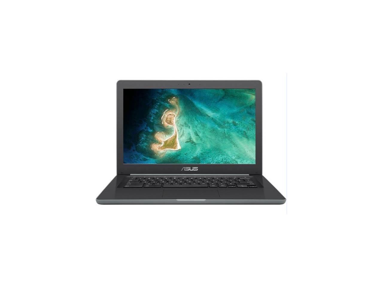 ASUS Chromebook C403NA-YS02 14.0 inch Intel Celeron N3350 1.1GHz/ 4GB LPDDR4/ 32GB eMMC/ USB3.1/ Chrome OS Notebook (Dark Grey)