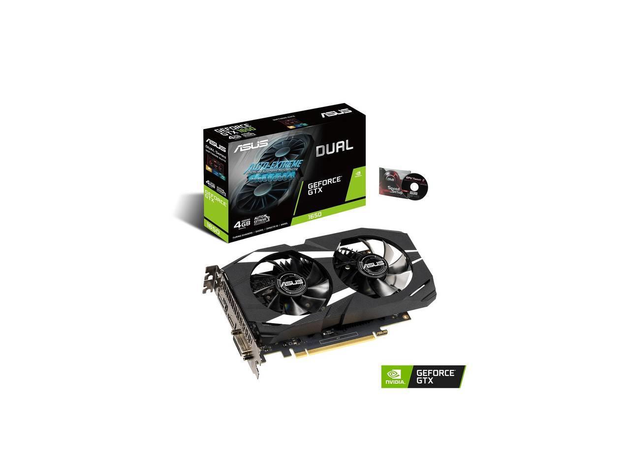 ASUS Dual GeForce GTX 1650 4GB GDDR5 Video Graphics Card