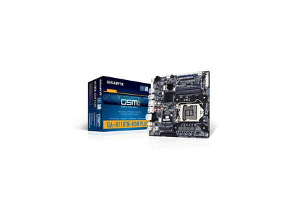 GIGABYTE GA-H110TN-GSM PLUS (rev. 1.0) LGA 1151 Intel H110 HDMI SATA 6Gb/s USB 3.0 Thin Mini-ITX Motherboards - Intel