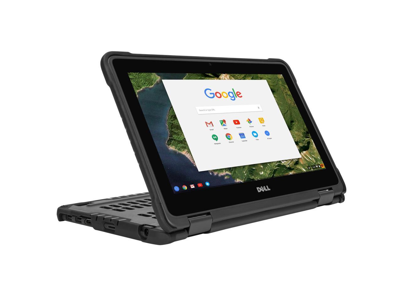 Targus THZ710GL Commercial-Grade Form-Fit 360 Degree Cover for Dell Chromebook 3189 11.6 inch Notebook - Black