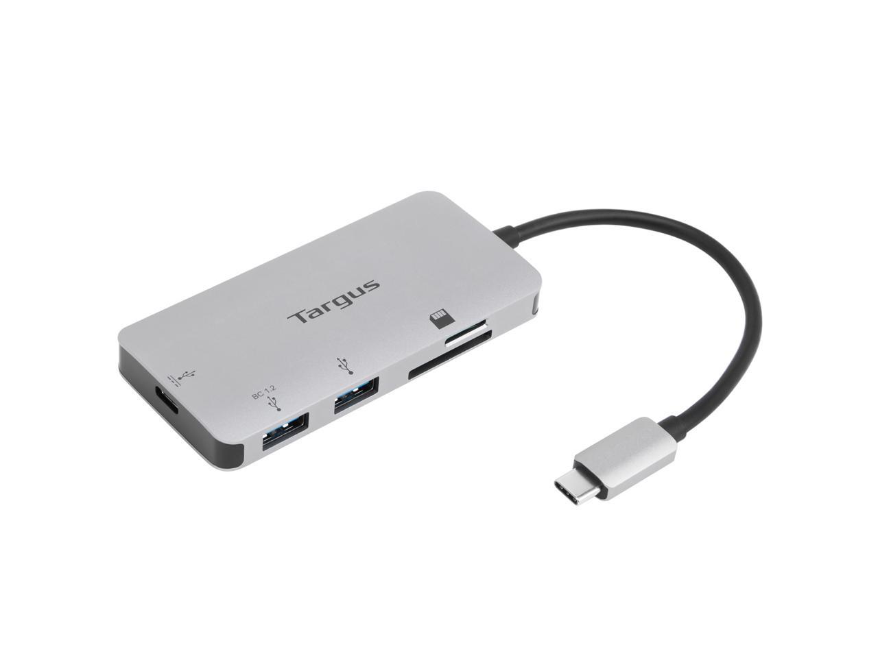 Targus Usb-C Multi-Port Hub With Card Reader And 100W Pd Pass-Thru