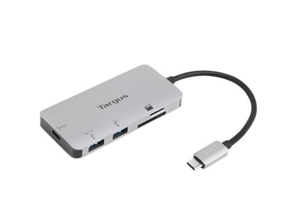 Targus Usb-C Multi-Port Hub With Card Reader And 100W Pd Pass-Thru