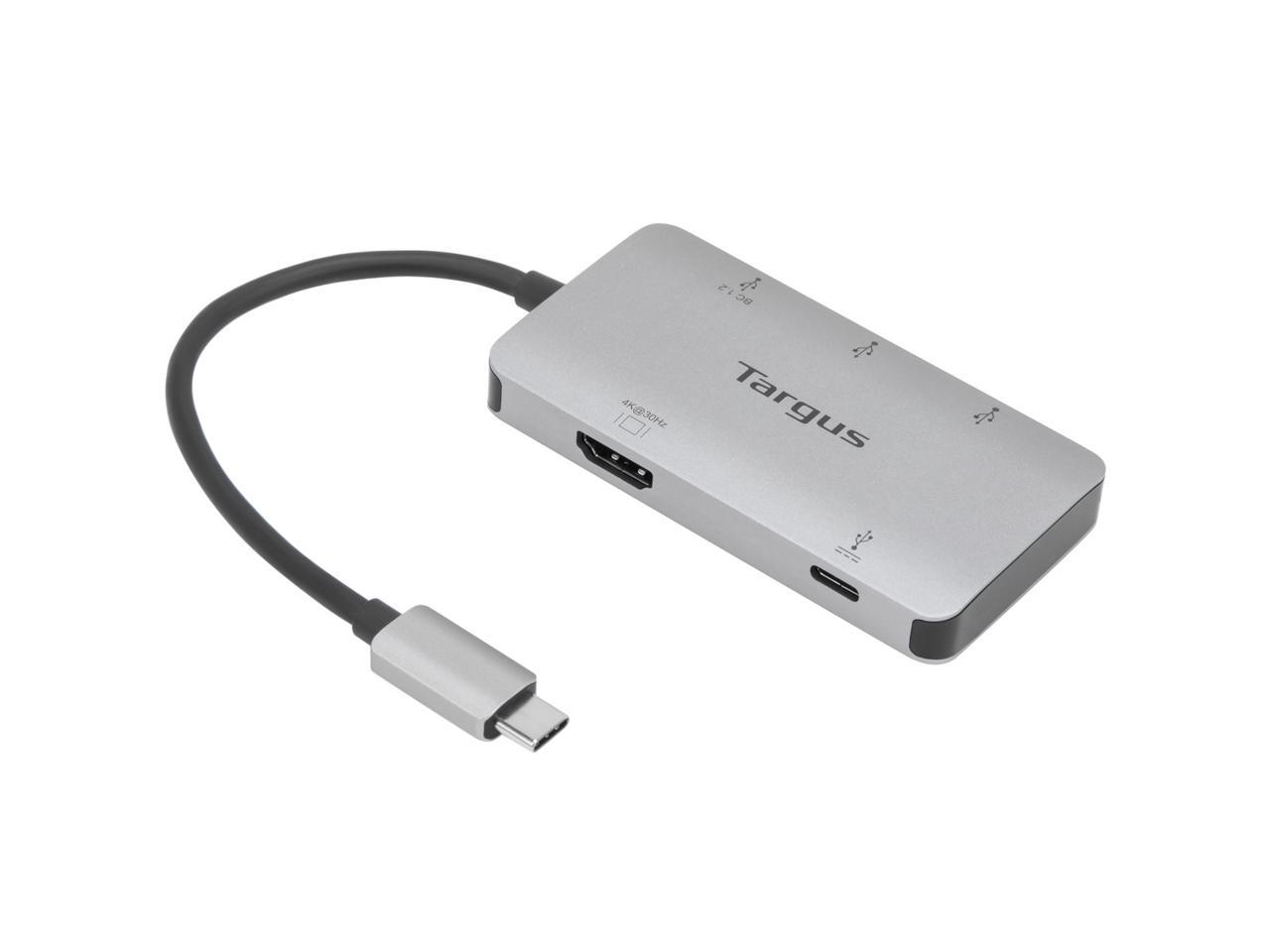 Targus Usb-C Multi-Port Single Video 4K Hdmi Adapter With 100W Pd Pass-Thru