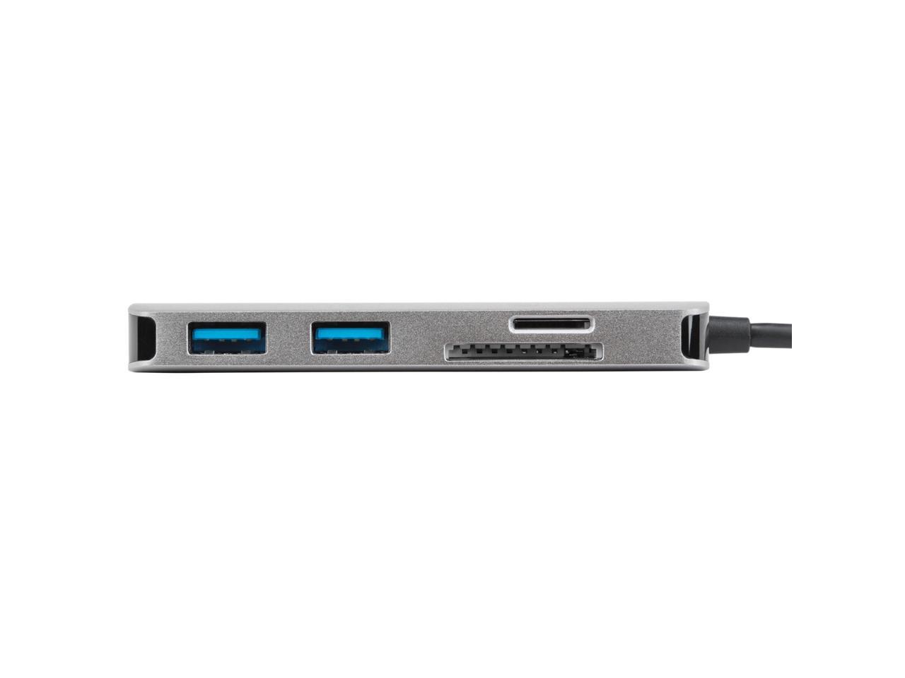 Targus USB-C Multi-Port Single Video Adapter and Card Reader with 100W PD Pass-Thru - ACA953USZ