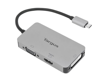 Targus Usb-C Single Video Adapter With 4K Hdmi/Dvi/ Vga