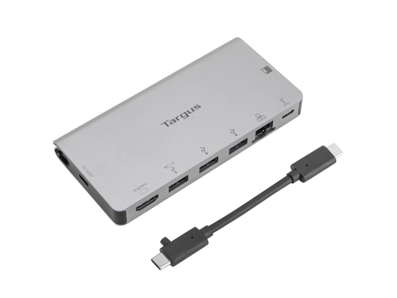 Targus USB-C DP Alt Mode Single Video 4K HDMI Docking Station with Card Reader, 100W PD Pass-Thru, and Removable USB-C Cable - DOCK414USZ