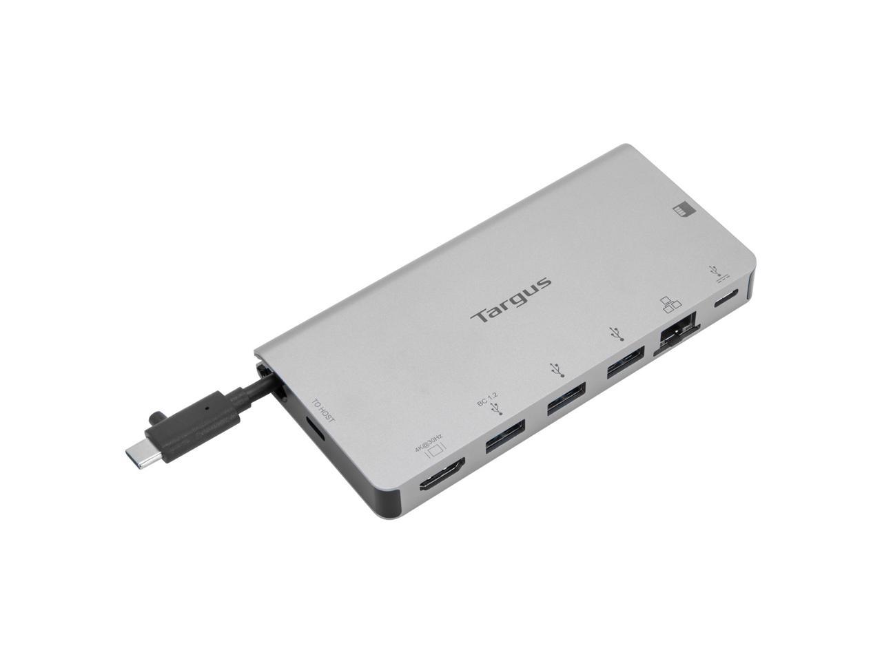 Targus USB-C DP Alt Mode Single Video 4K HDMI Docking Station with Card Reader, 100W PD Pass-Thru, and Removable USB-C Cable - DOCK414USZ