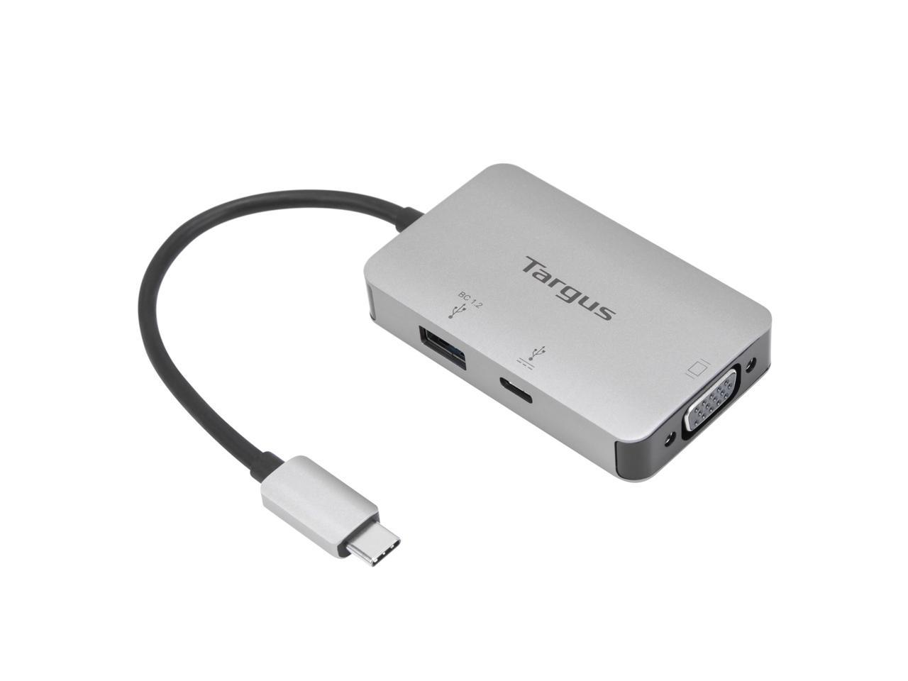 Targus Usb-C Multi-Port Single Video Vga Adapter With 100W Pd Pass-Thru