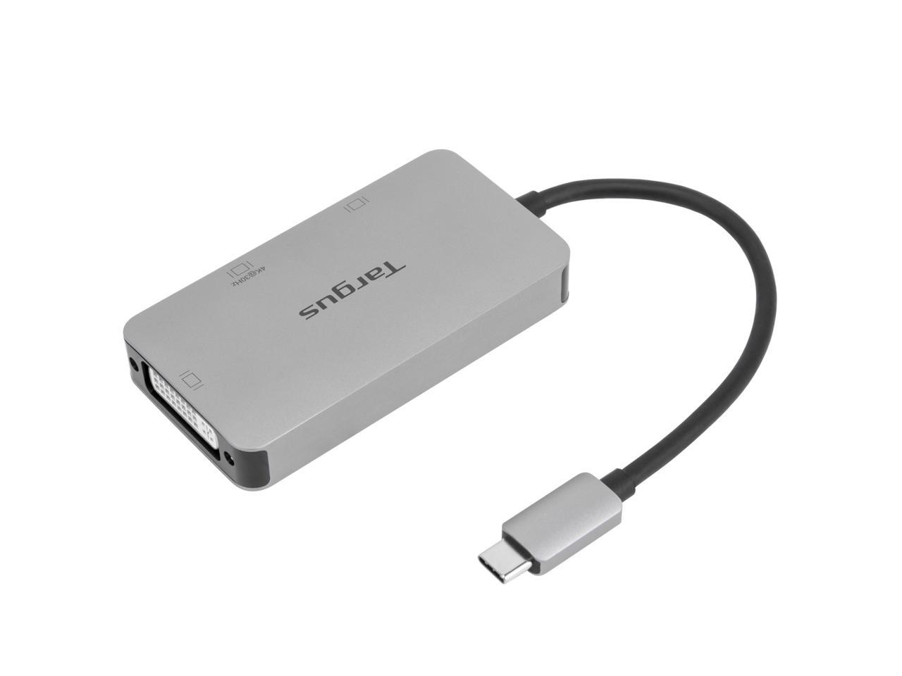 Targus Usb-C Single Video Adapter With 4K Hdmi/Dvi/ Vga