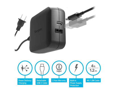 Targus 65W Usb-C/Usb-A Charger