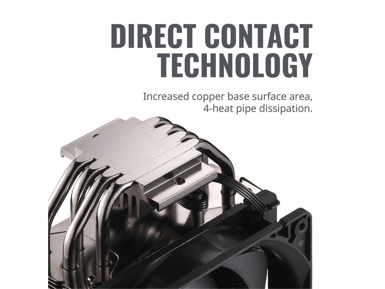 Cooler Master RR-212S-20PK-R1 Hyper 212 Black Edition CPU Air Cooler 4 Direct...