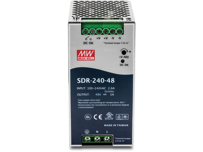 TRENDnet TI-S24048 DIN Rail 48V 240W Power Supply for TI-PG80