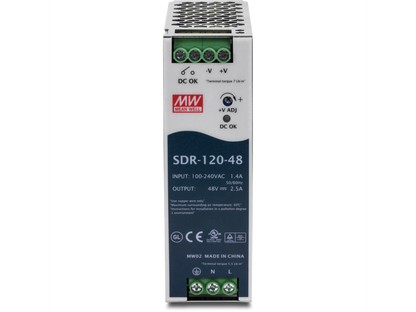 TRENDnet TI-S12048 DIN Rail 48V 120W Power Supply for TI-PG541
