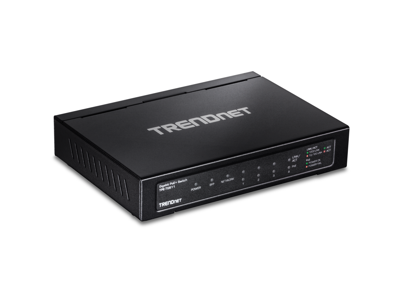 TRENDnet TPE-TG611 6-Port Gigabit PoE+ Switch