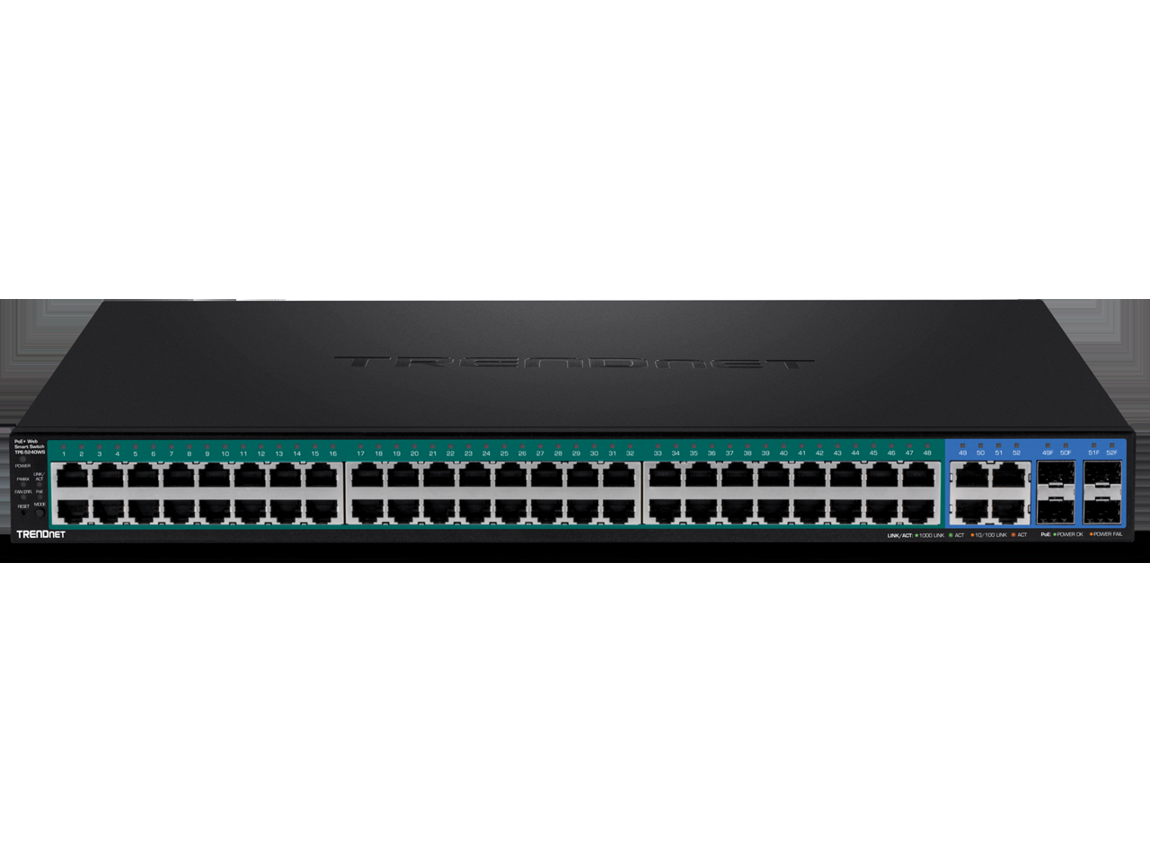 TRENDnet 52-Port Gigabit Web Smart PoE+ Switch