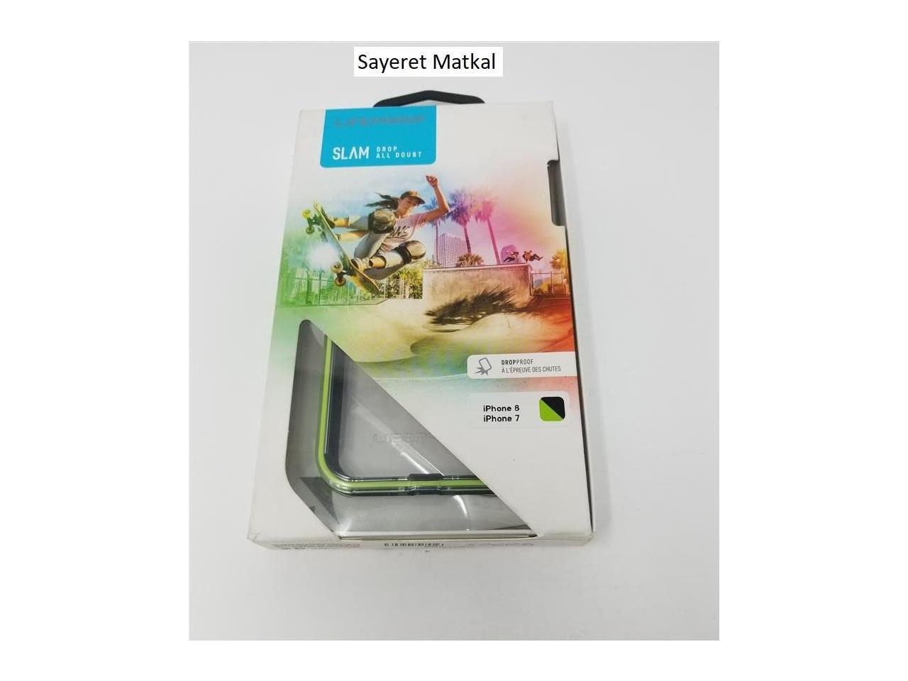 Lifeproof Slam Water Resistant Case For Apple Iphone 7 / Iphone 8 NIGHT FLASH (CLEAR / LIME / BLACK)