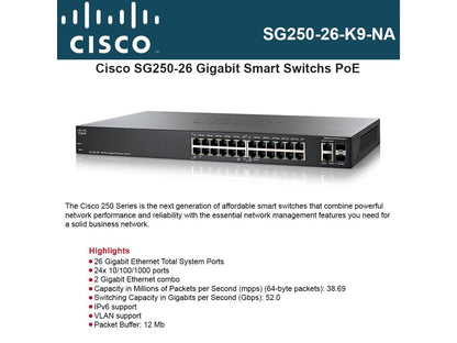 Sg250-26 26-port Gigabit Swtch - SG250-26-K9-NA