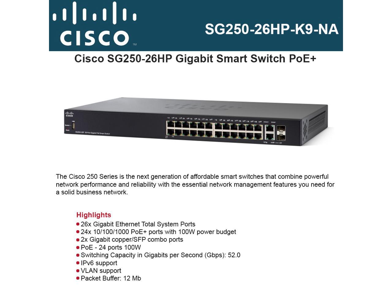 Sg250-26hp 26-port Gb Poe Swth - SG250-26HP-K9-NA