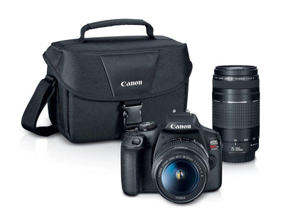 Canon EOS Rebel T7 DSLR Camera with EF18-55mm + EF 75-300mm Double Zoom Kit