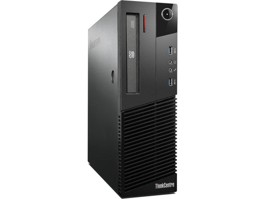 Lenovo Desktop Computer ThinkCentre M83 Small Form Factor SFF Intel Core i5 4th Gen 4570 3.20 GHz 8 GB 128 GB SSD DVD Windows 10 Pro 64-bit
