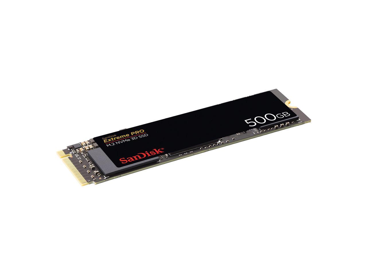SanDisk Extreme PRO M.2 PCIe NVMe 3D 500GB Internal Solid State Drive (SDSSDXPM2-500G-G25)