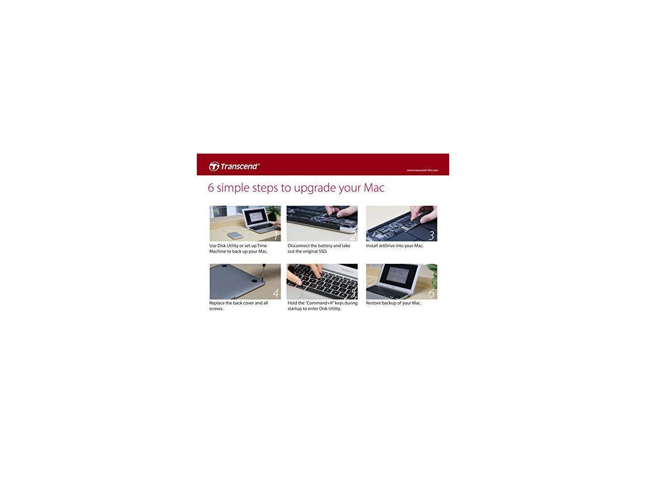 Transcend TS480GJDM855 480GB JetDrive 855 PCIe Gen3 x 4 Solid State Drive