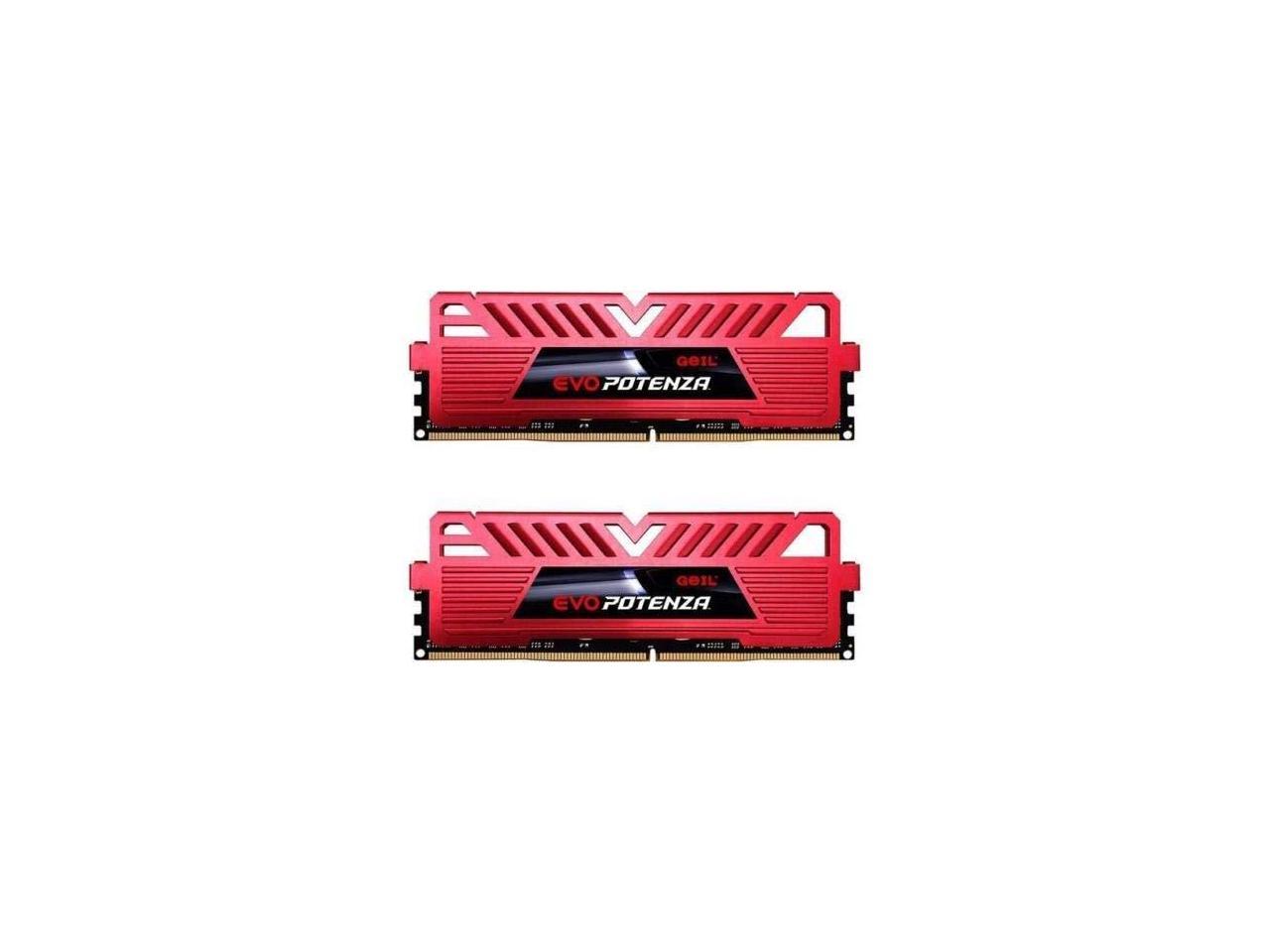 GeIL EVO POTENZA 16GB (2 x 8GB) 288-Pin DDR4 SDRAM 3000 (PC4 24000) Desktop Memory Model GPR416GB3000C16ADC
