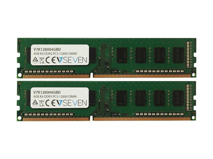 V7 V7K128004GBD 4Gb Kit 2X2Gb Kit Ddr3 1600Mhz Dimm Pc3-12800 Cl11 1.5V