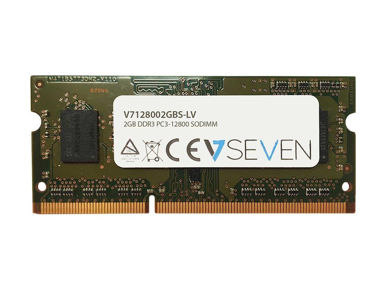 V7 V7128002GBS-LV 2Gb Ddr3 1600Mhz Sodimm Pc3L-12800 Cl11 1.35V