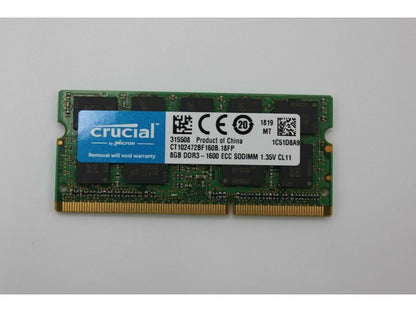 Crucial Technology CT102472BF160B.18FP 8GB DDR3L-1600 SODIMM Memory Module