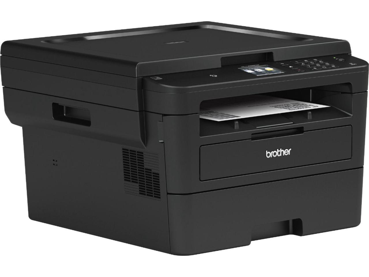 Brother Compact Monochrome Laser Printer, HLL2395DW HL-L2395DW, Flatbed Copy & Scan, Wireless Printing, NFC, Cloud-Based Printing & Scanning + ZoomSpeed Ethernet Cable Bundle