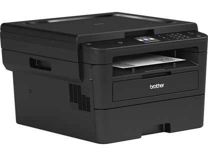 Brother Compact Monochrome Laser Printer, HLL2395DW HL-L2395DW, Flatbed Copy & Scan, Wireless Printing, NFC, Cloud-Based Printing & Scanning + ZoomSpeed Ethernet Cable Bundle