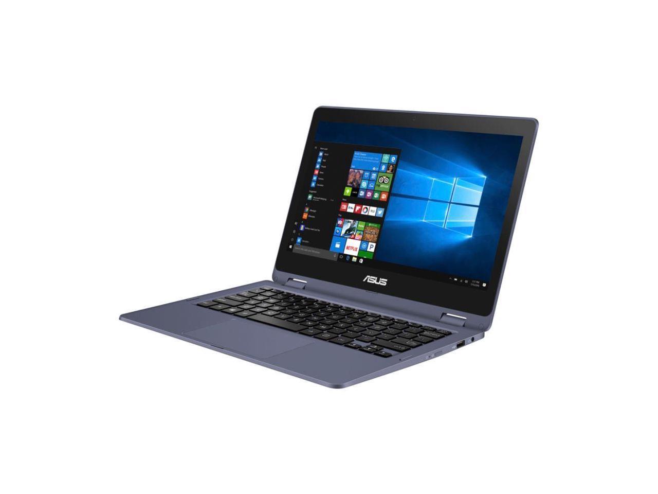 Asus VivoBook 90NB0H01-M02890 11.6 Inch Touch Screen Flip Laptop - Intel Pentium N4200 - 4 GB RAM - 128 GB Solid State Drive - Windows 10 Home S mode - 64 bit - Star Gray