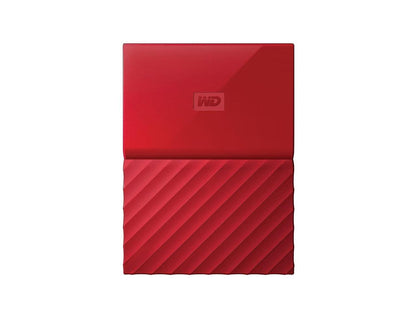 WD 2TB My Passport Portable Hard Drive USB 3.0 Model WDBS4B0020BRD-WESN Red