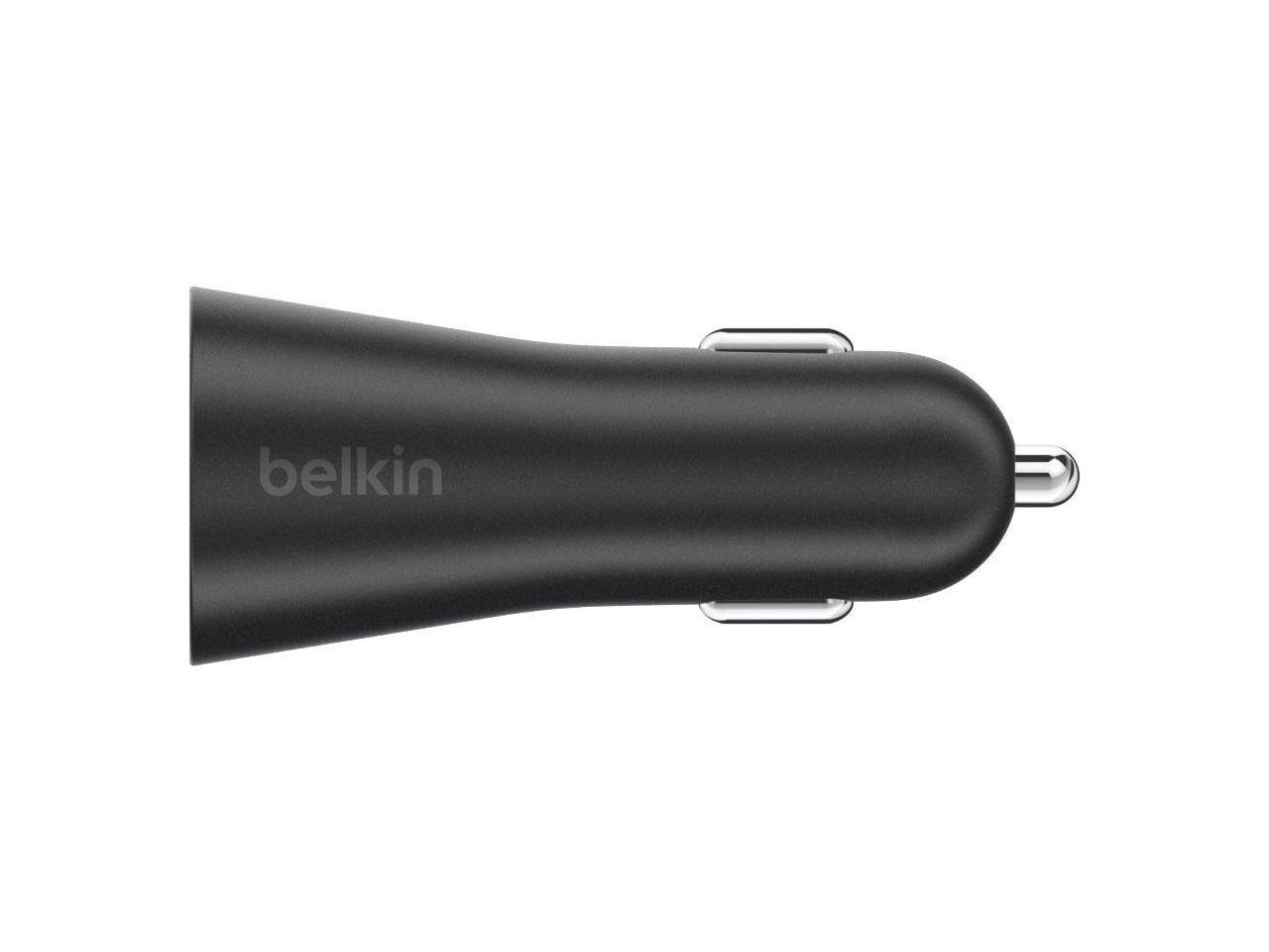 Belkin BOOST UP 2-Port Car Charger + USB-A to Lightning Cable