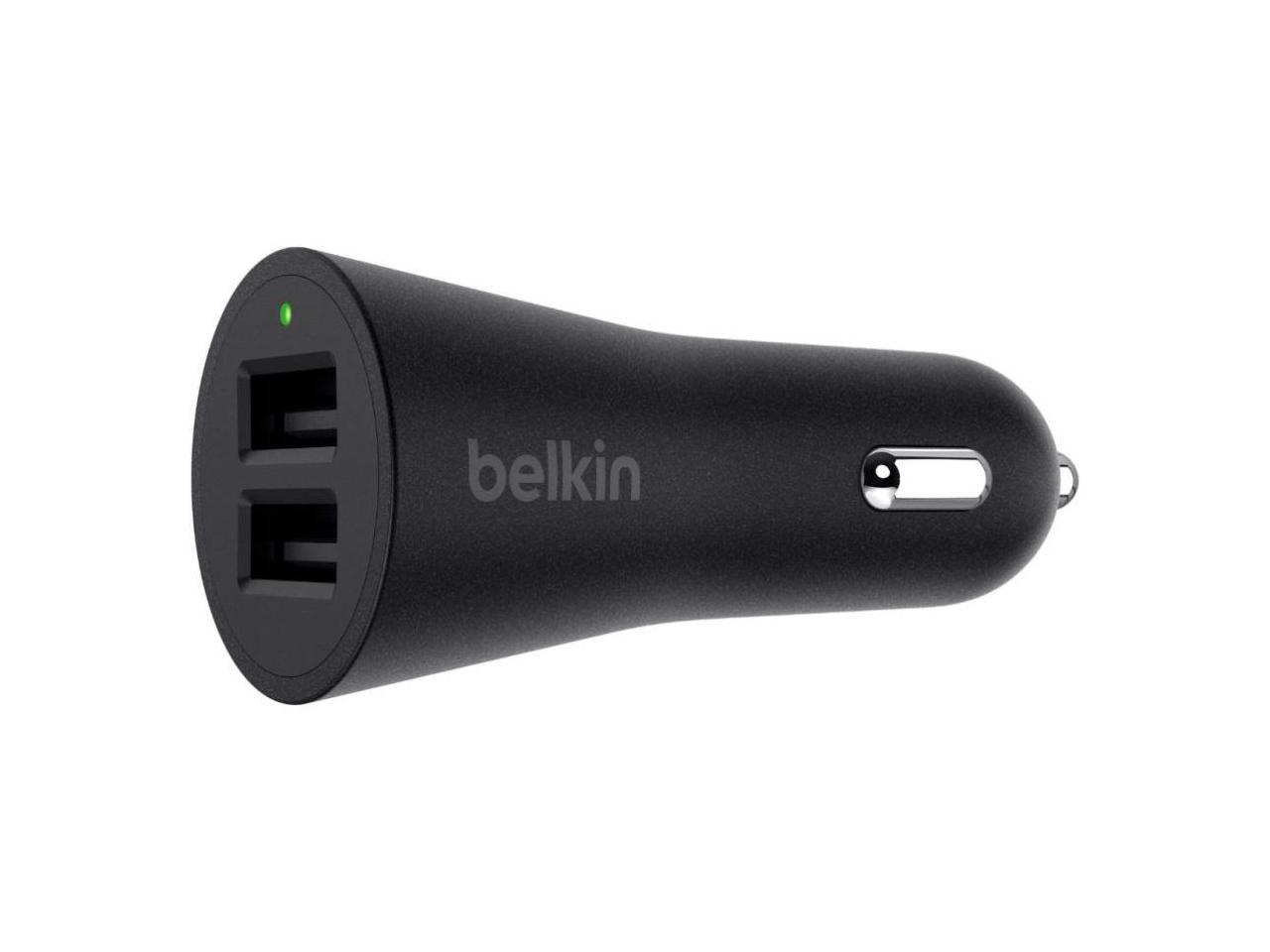 Belkin BOOST UP 2-Port Car Charger + USB-A to Lightning Cable