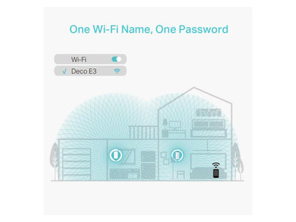 TP-Link Deco E3 Wireless-AC1200 Dual-Band Mesh Wi-Fi System, DECO E3 2-PACK