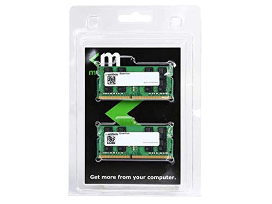 mushkin essentials - ddr4 laptop dram - 64gb (2x32gb) sodimm memory kit - 3200mhz (pc4-25600) cl-22 - 260-pin 1.2v notebook ram