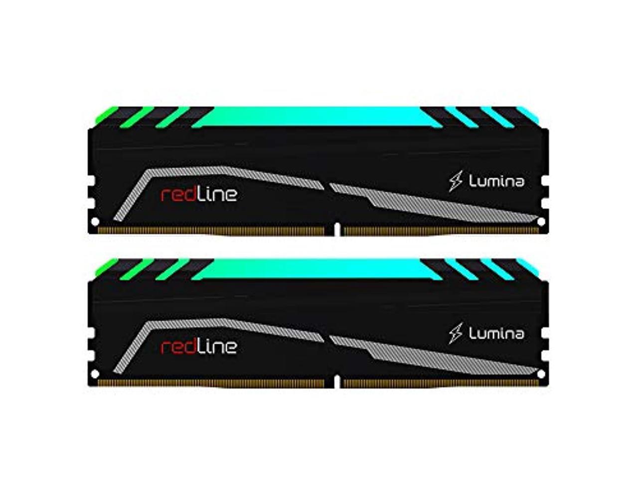 Mushkin Enhanced RGB Redline 16GB (2 x 8GB) DDR4 3600 (PC4 28800) Desktop Memory Model MLA4C360GKKP8GX2