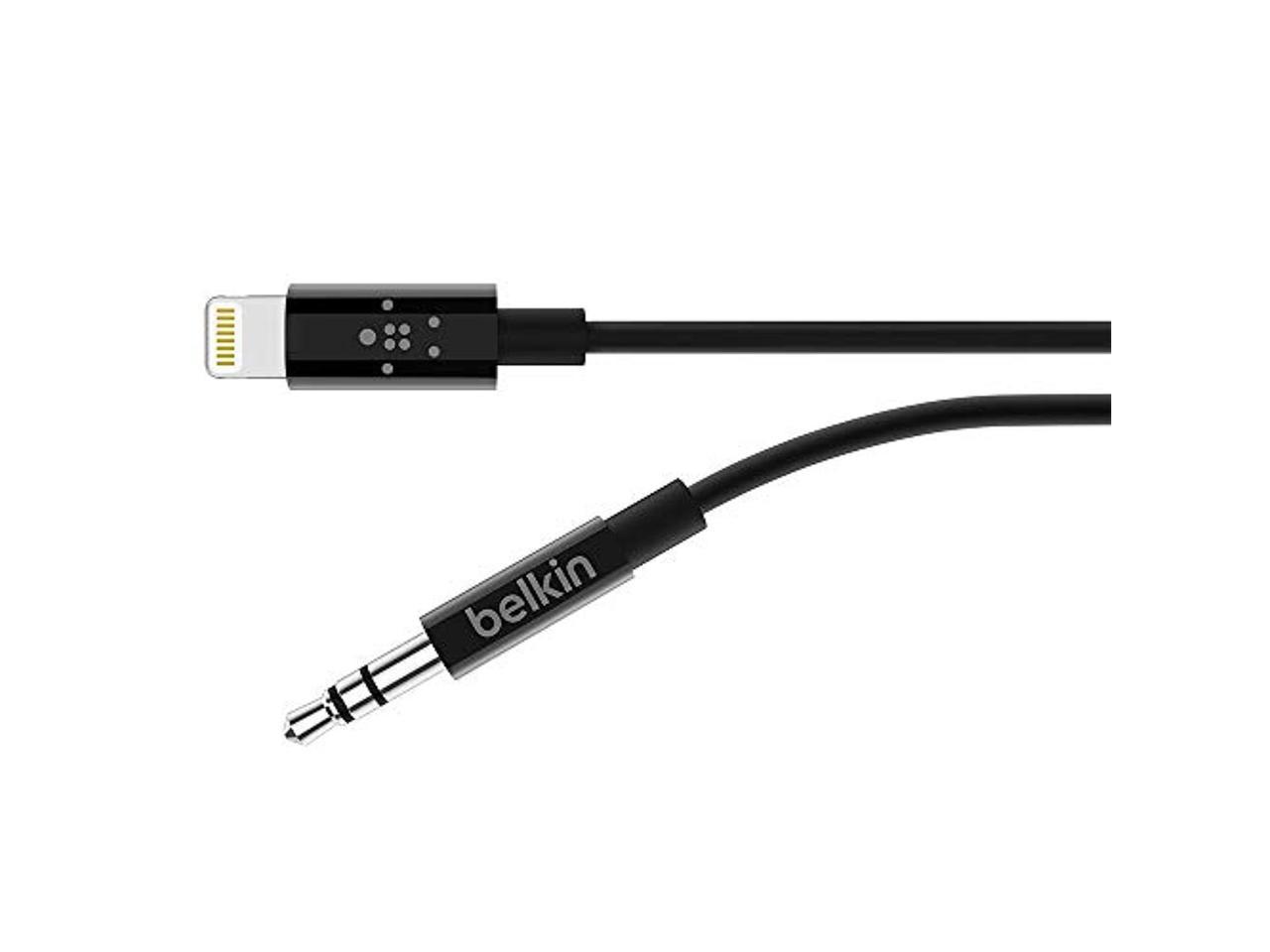 Belkin - 3' Lightning-to-3.5mm Audio Cable - Black