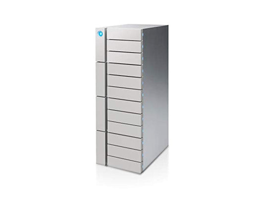 LaCie 12big Thunderbolt 3 12-Bay Desktop RAID Storage Array with 72TB HDD (12x 6TB), 7200 RPM, 40Gb/s at Thunderbolt 3, 10Gb/s at USB 3.1