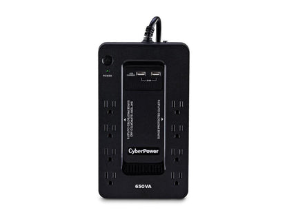 650VA 8-Outlet UPS Battery Backup with USB