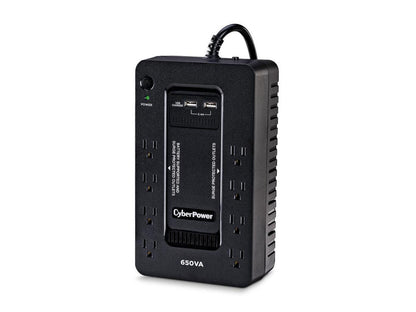650VA 8-Outlet UPS Battery Backup with USB