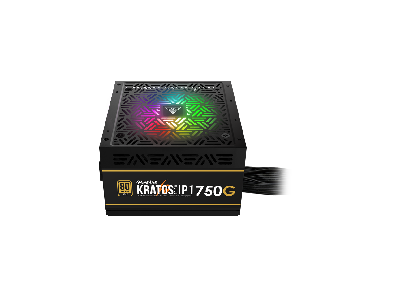 Gamdias KRATOS P1-750G 750W 80 PLUS GOLD Standard Certified, Semi-modular, RGB Motherboard sync & 30 Lighting Effects