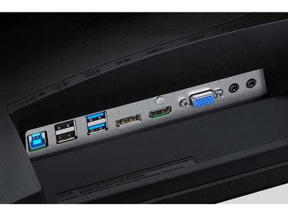 Samsung SR650 Series 24 inch IPS 1080p 75Hz Computer Monitor for Business with VGA, HDMI, DisplayPort, and USB Hub, 3-Year Warranty (S24R650FDN), Black