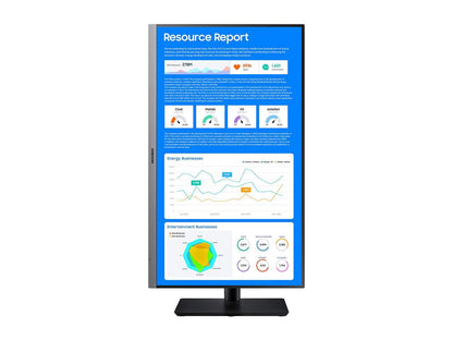 Samsung SR650 Series 24 inch IPS 1080p 75Hz Computer Monitor for Business with VGA, HDMI, DisplayPort, and USB Hub, 3-Year Warranty (S24R650FDN), Black